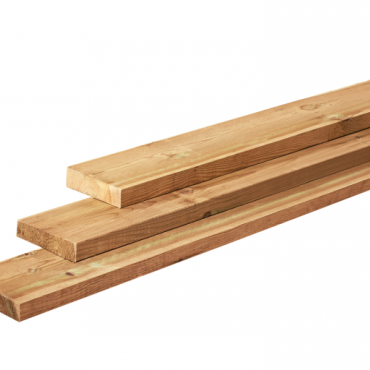 Grenen Dekdeel 2,8x19,5x400cm 1 Zijde Glad 1 Zijde Fijnbezaagd Groen Geïmpregneerd