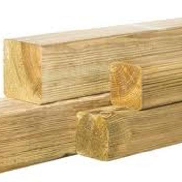 Paal 6,8x6,8x300cm Geïmpregneerd