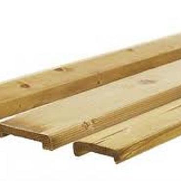 Afdeklat toogscherm 235x9,6x1,9 cm Groen geïmpregneerd