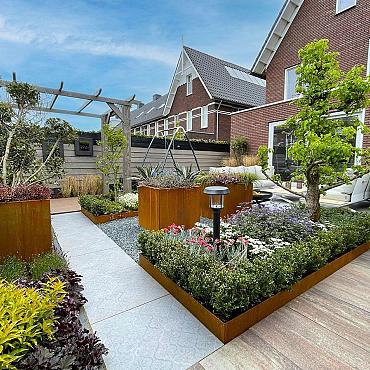 Cera4line Mento 60x60x4cm Bazzano decor donkergrijs