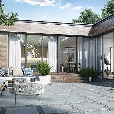 Ceramica Terrazza 59,5x59,5x2cm Limestone Grey