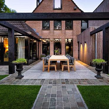 Cera3line 90x90x3cm Napoli bruin/grijs