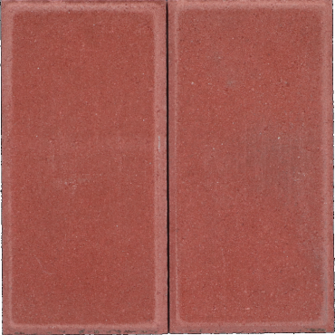 Halve Betontegel 30x15x4,5cm Rood
