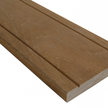 Bangkirai Vlonderplank 27x190mm v-groeven Premium 427cm