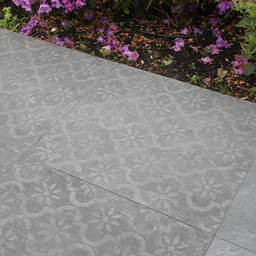 Solido Ceramica 30MM Disegno Antracite decor 90x90x3