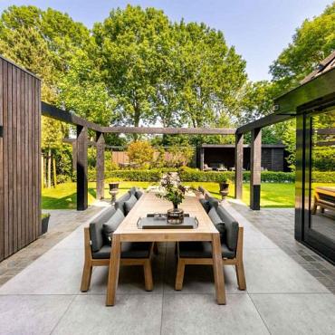 Cera3line 90x90x3cm Napoli bruin/grijs