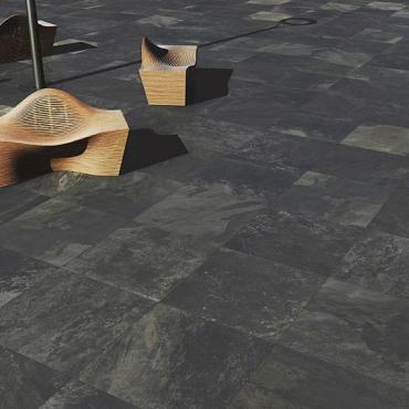 Cera3line 60x60x3cm Peacock black