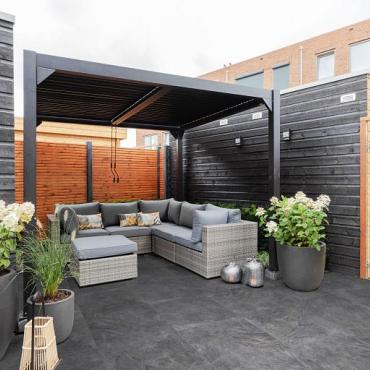 Cera3line 90x90x3cm Pizarra Anthracite