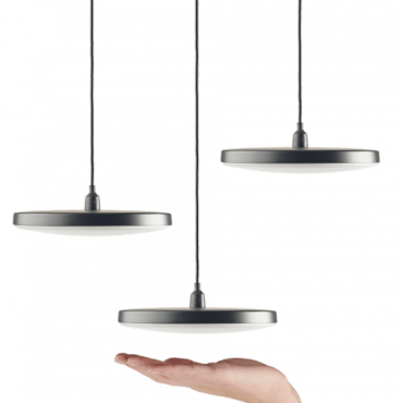 DISC PENDANT 100-230V TRIPLE Black
