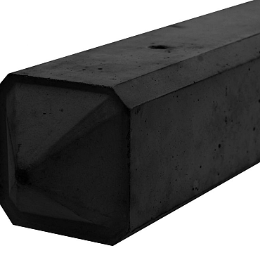 Betonnen 3-sponningspaal punt 310x10x10cm  Antraciet