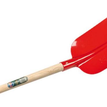 Betonschop rood gelakt, gehard met ATLAS-schopsteel 1,9