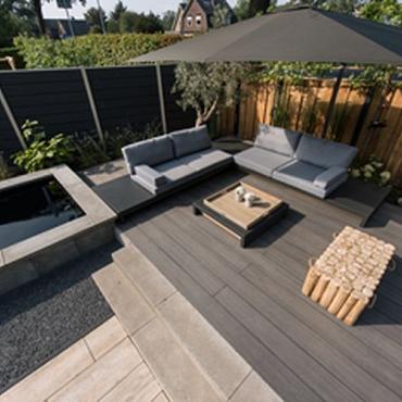 Co-Decking WPC 23x210mm Fiberdeck Premium 400cm Lichtgrijs