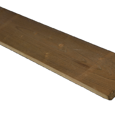 ME Grenen Plank Geschaafd 2,0x20x400cm Groen Geïmpregneerd