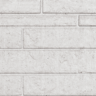 Betonplaat rotsmotief dubbelzijdig 184x36x4,8 cm Wit/grijs