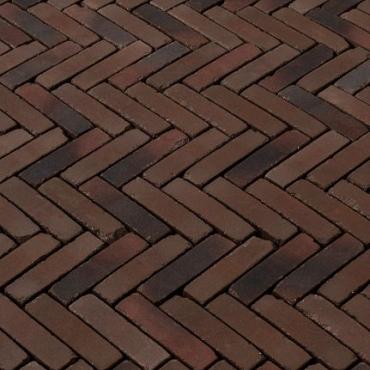 Vulcano antica waalformaat rood bruin zwart