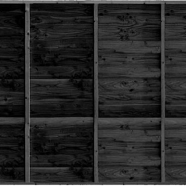 Gardenlux Wand C enkelzijdig rabat zwart 224x278,5cm zwart geïmpregneerd