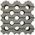 AquaPassage 60x60x16cm MP grijs vlak 4st/lg