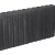 Palissadeband rond zwart 6x25x50cm