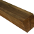 Fijnbezaagde paal douglas 500x12x12 cm Groen geïmpregneerd