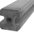 Betonnen sleufpaal met schroefhuls 242x11,5x11,5 cm Wit