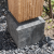 Betonpoer met verstelbare steun 18x18x50 cm Antraciet, draadeind M20