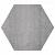 Soft Comfort Zeskant 60/52,5x30x4 cm Grezzo