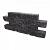 Catrock getrommeld 31x11,5x10 cm Nero