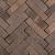 Hollandse Streken Waalformaat 5x20x6cm Peel Paars/Bruin