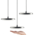 DISC PENDANT 100-230V Black