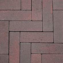 Strackstone+ 21x7x8 wijnrood/havanna genuanceerd