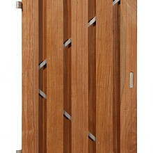 Hardhouten deur verticaal op 180x100cm