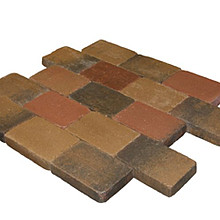 Metro Trommelsteen 20x30x6 brons genuanceerd