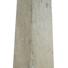 Betonpoer met verstelbare steun 15x15/18x18x50 cm Wit, draadeind M16