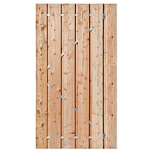 Alphen-deur op stalen frame (inclusief slot) 195x100cm Blank