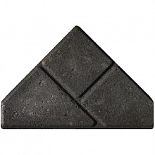 Komo bisschopsmuts antraciet 8cm