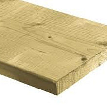 Grenen Dekdeel 2,8x19,5x400cm 1 Zijde Glad 1 Zijde Fijnbezaagd Groen Geïmpregneerd