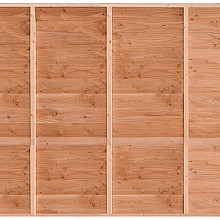 Gardenlux Wand B enkelzijdig rabat 224x228,5cm onbehandeld