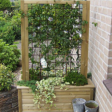 Lutrabox plantenbak 95 x 55 x 40 met trellis