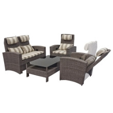 Lounge set vancouver verstelbaar incl. kussens